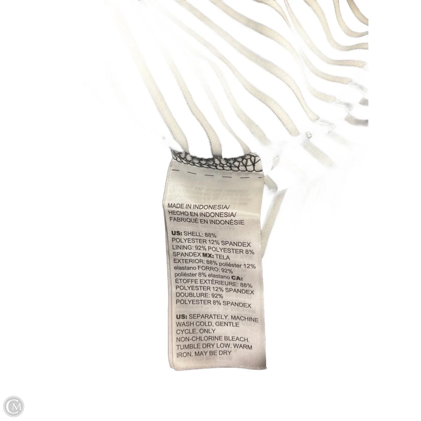 Skort By Chicos In Striped Pattern, Size: Xl