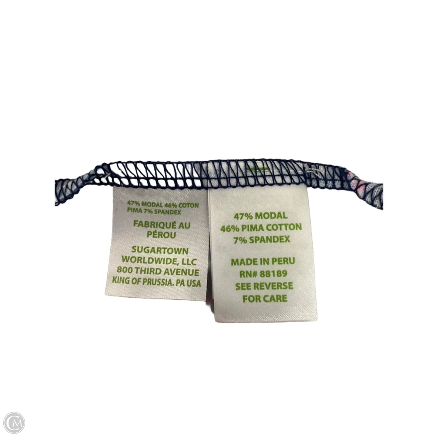 Top Sleeveless Designer By Lilly Pulitzer In Blue, Size: Xl