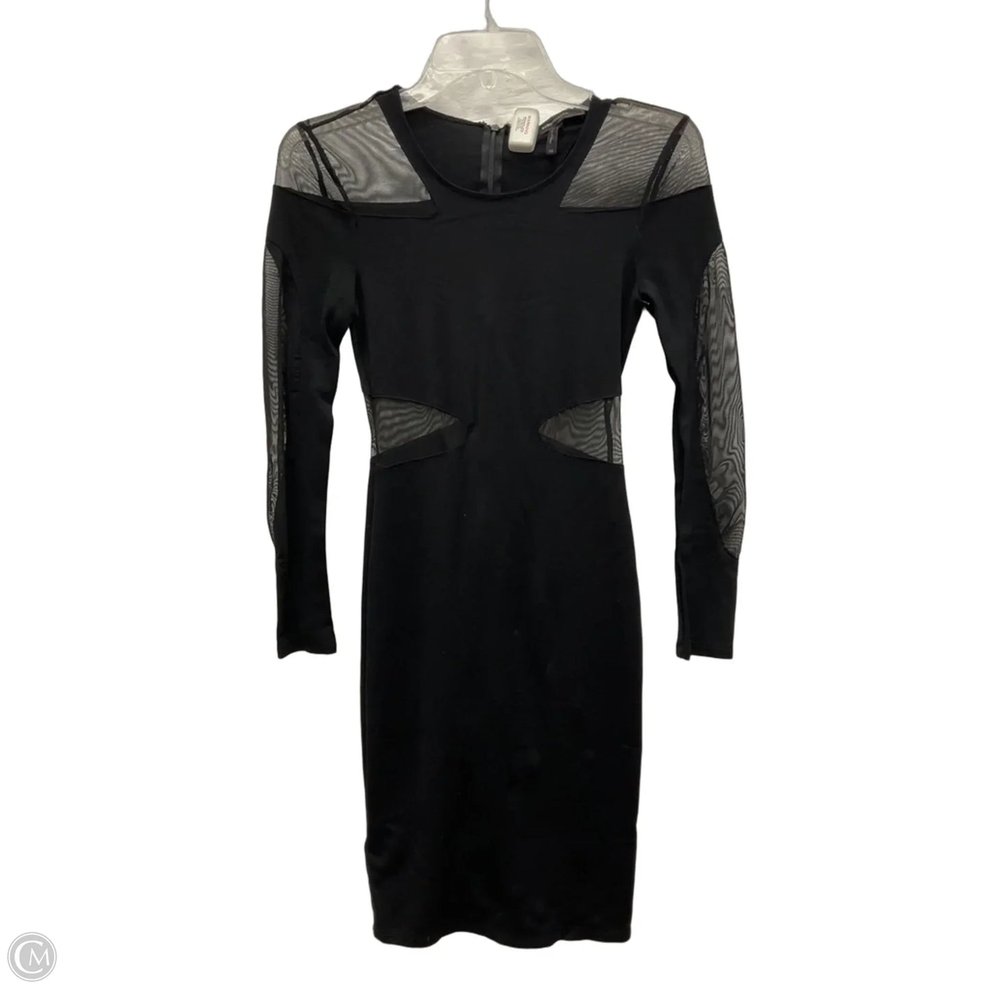 Dress Party Midi By Bcbgmaxazria In Black, Size: Xs