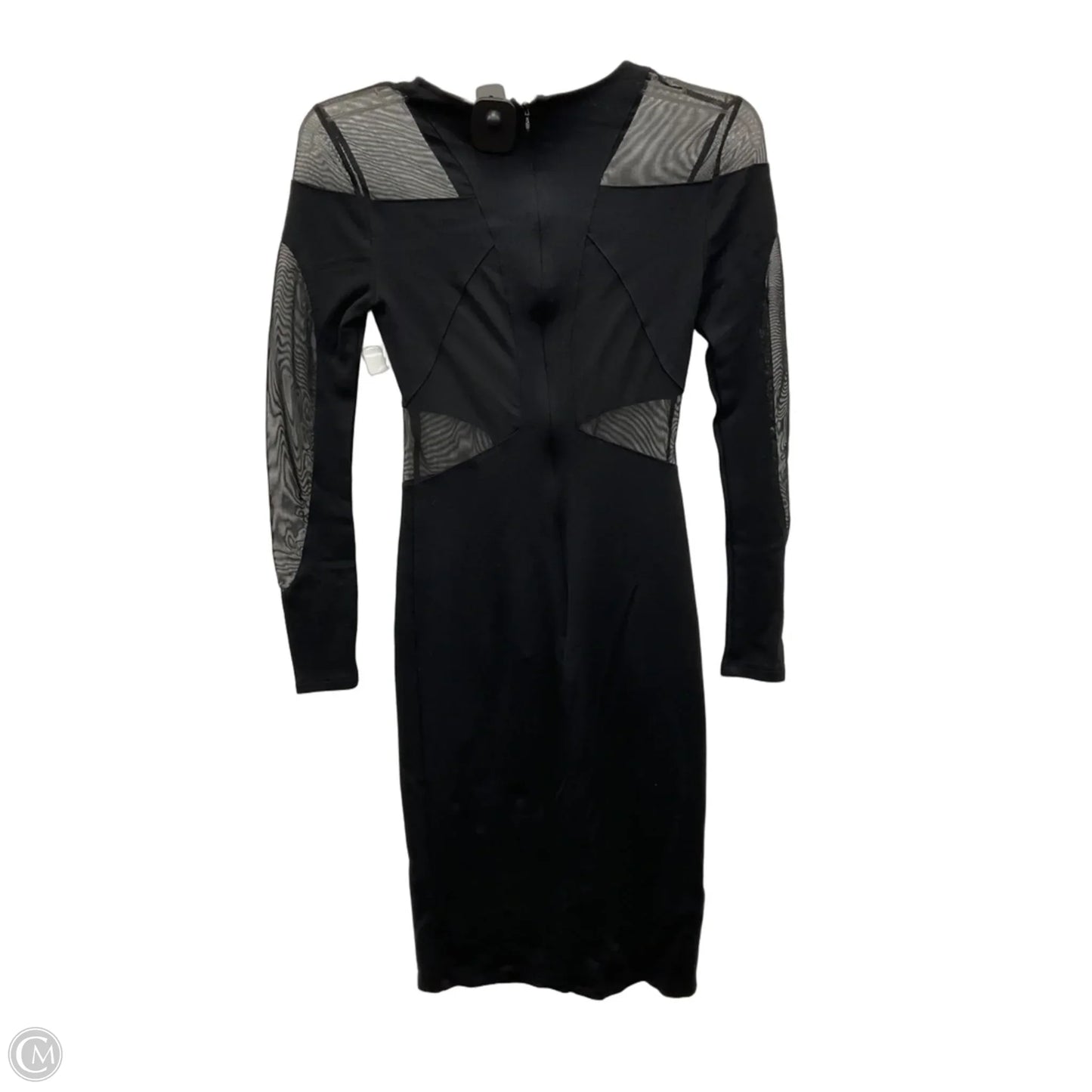 Dress Party Midi By Bcbgmaxazria In Black, Size: Xs