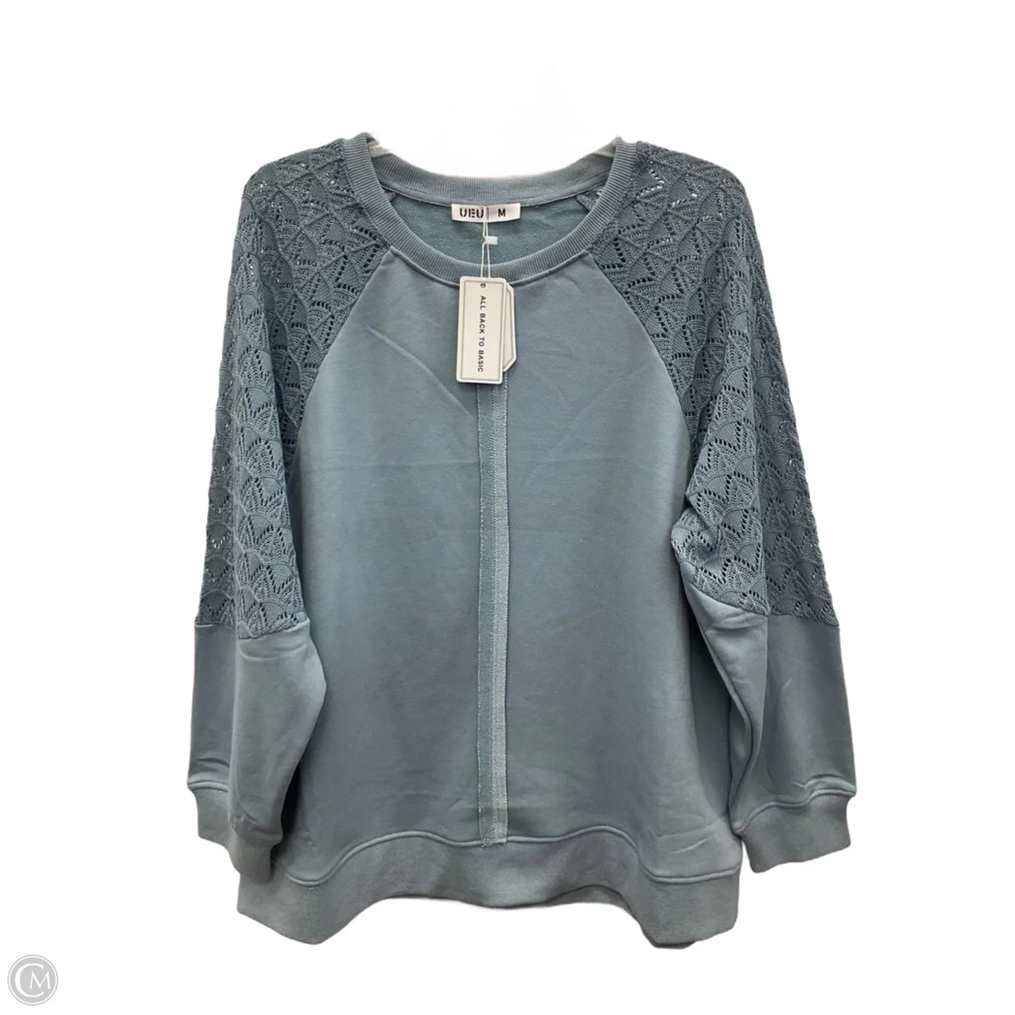 Top Long Sleeve By Cme In Blue, Size: M