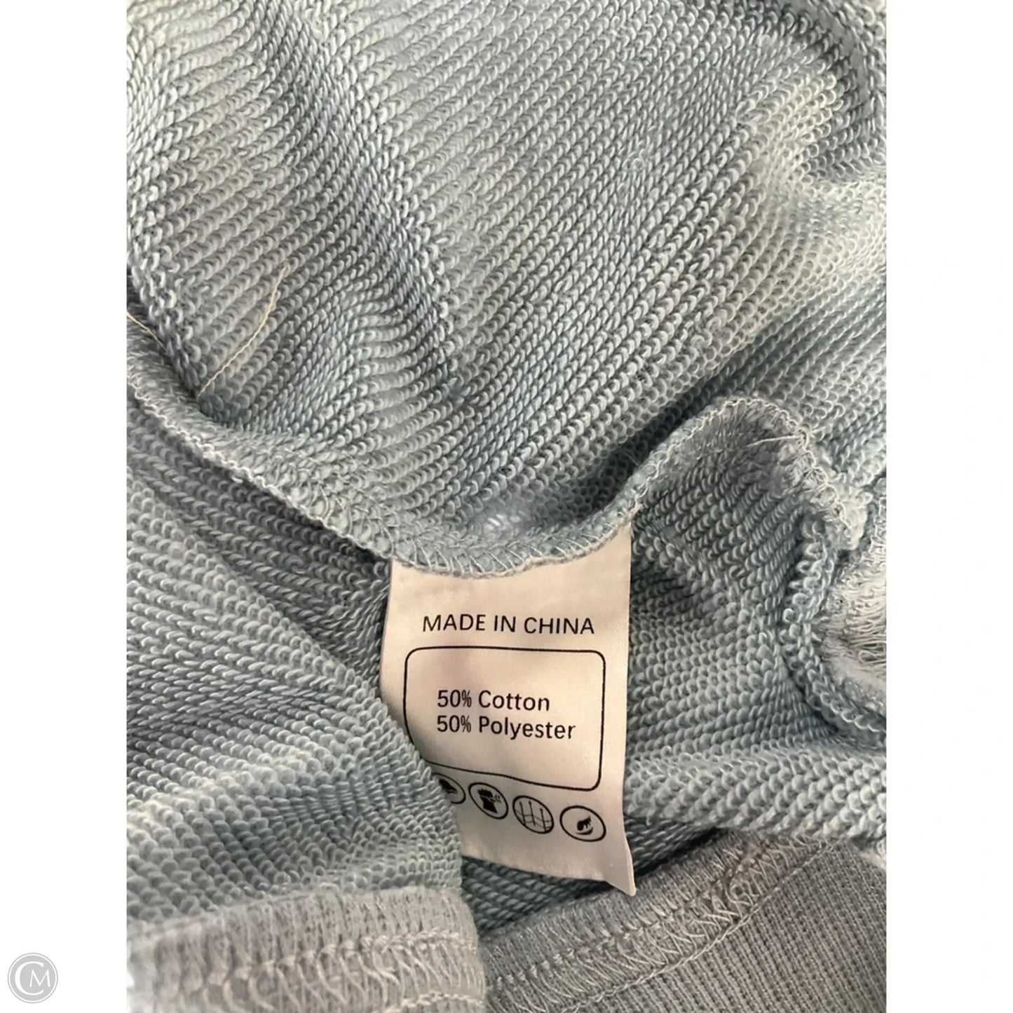 Top Long Sleeve By Cme In Blue, Size: M