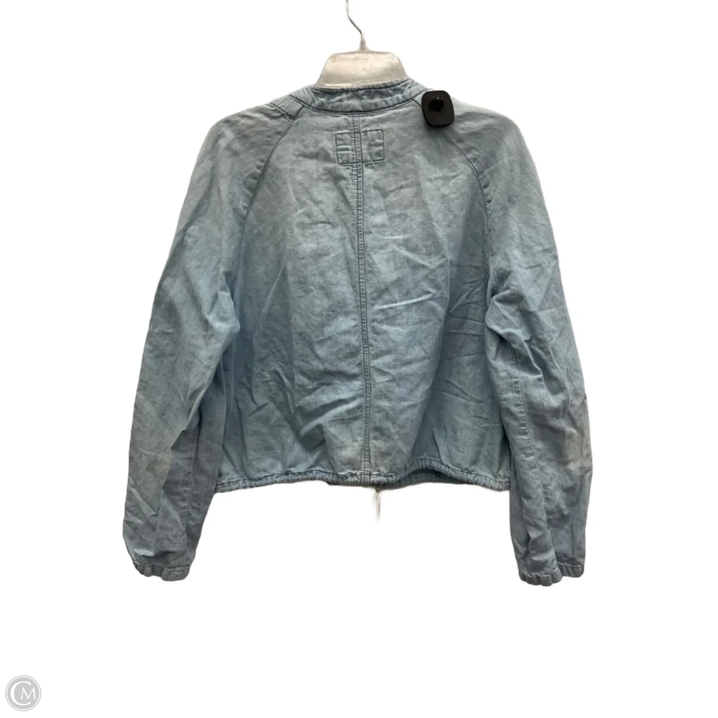 Jacket Denim By Loft In Blue Denim, Size: Xl