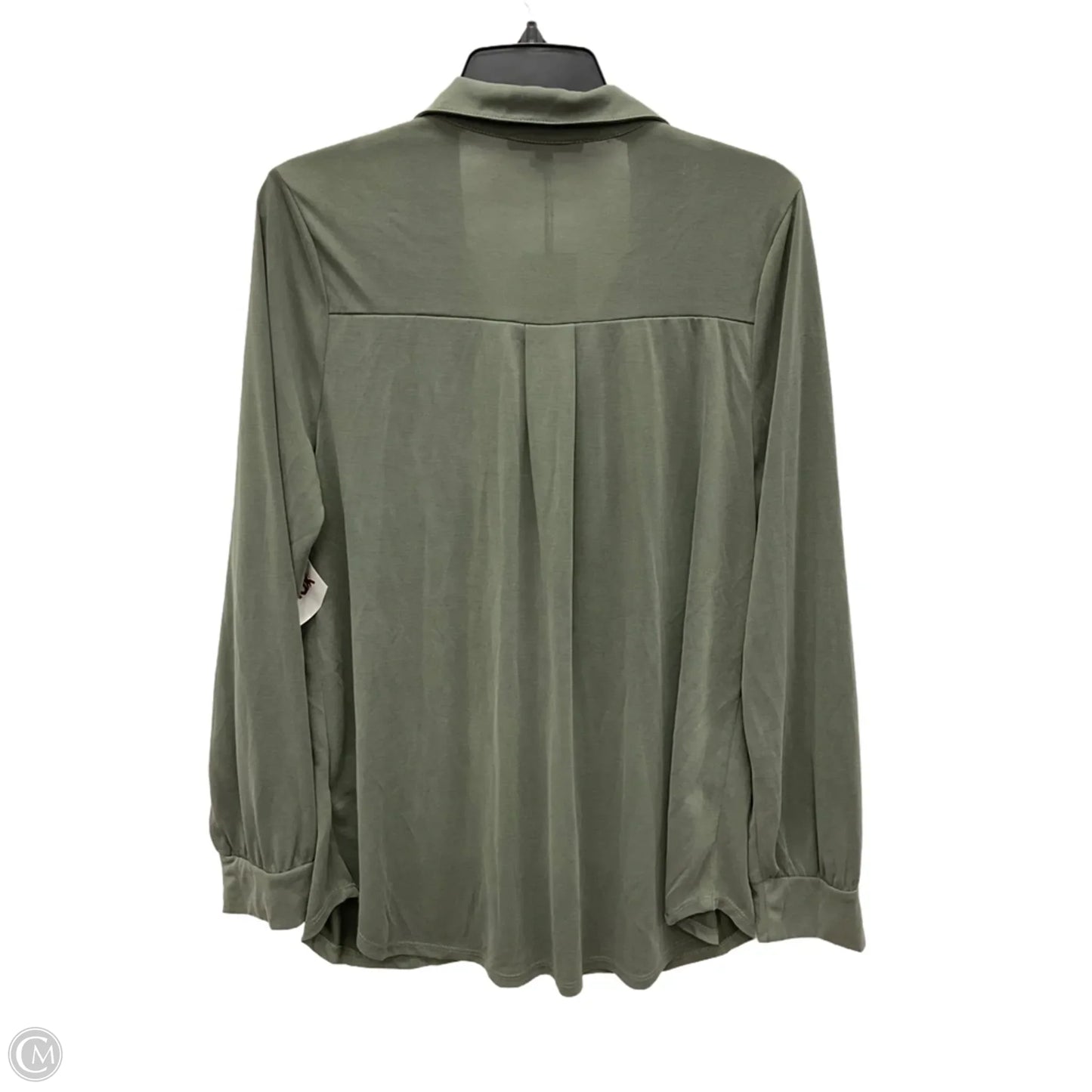 Blouse Long Sleeve By Green Envelope In Green, Size: Xl