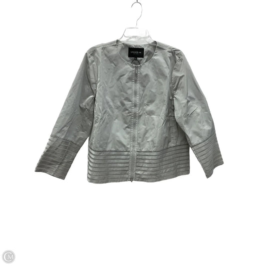 Blazer Designer By Lafayette 148 In Grey, Size: 16