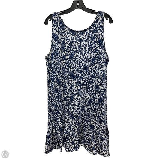 Dress Designer By Lilly Pulitzer In Blue & White, Size: Xl