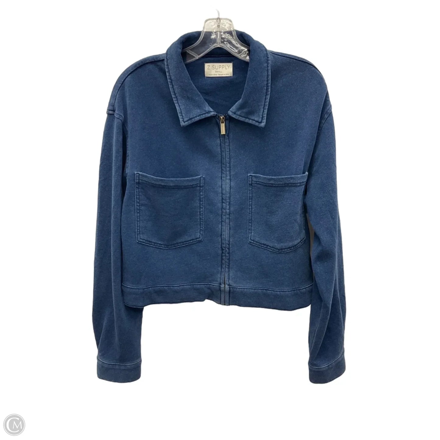 Jacket Fleece By Z Supply In Blue, Size: S