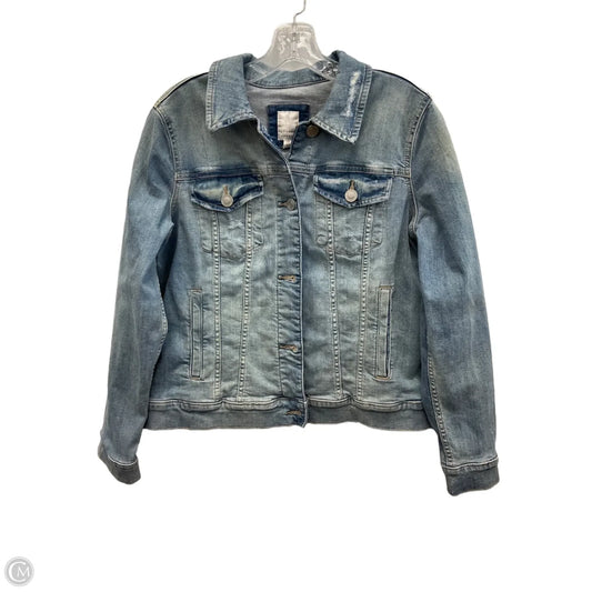 Jacket Denim By Lc Lauren Conrad In Blue Denim, Size: M