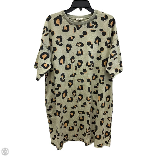 Dress Casual Midi By Easel In Animal Print, Size: L