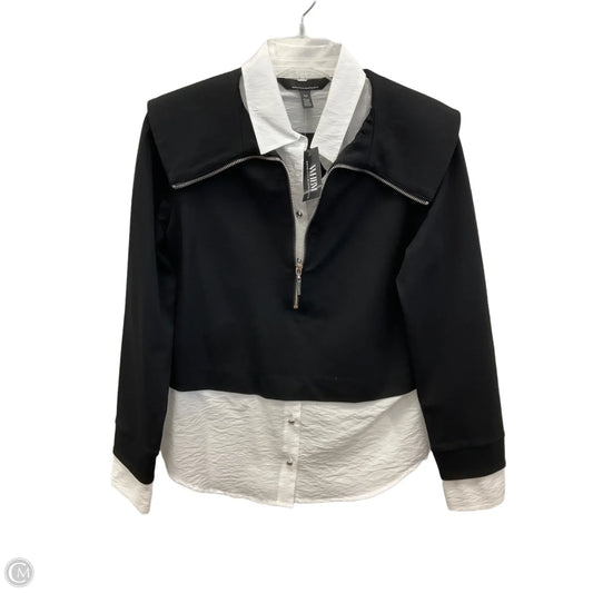 Top Long Sleeve By White House Black Market In Black, Size: Xs