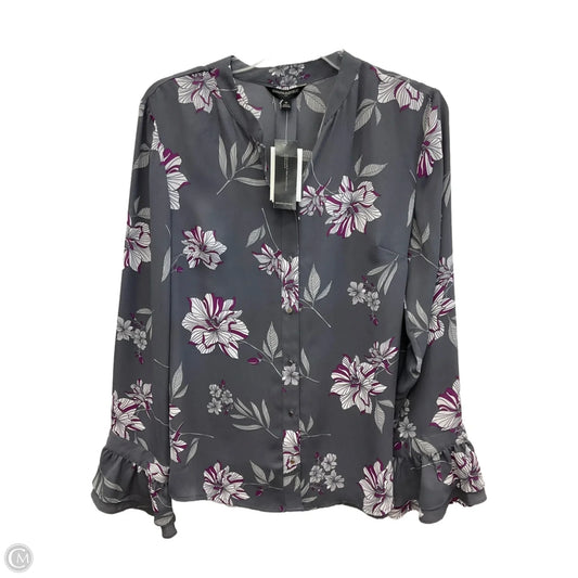 Top Long Sleeve By Banana Republic In Grey, Size: M