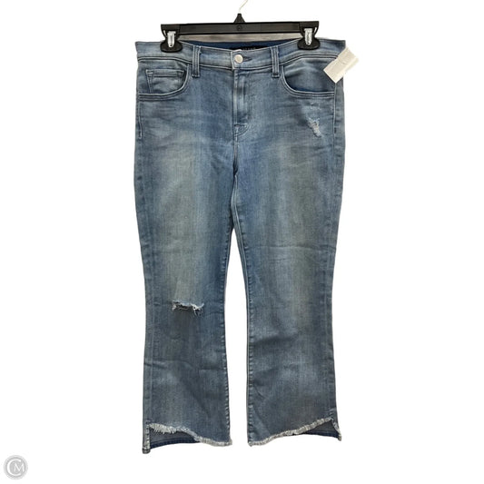 Jeans Flared By J Brand In Blue Denim, Size: 6