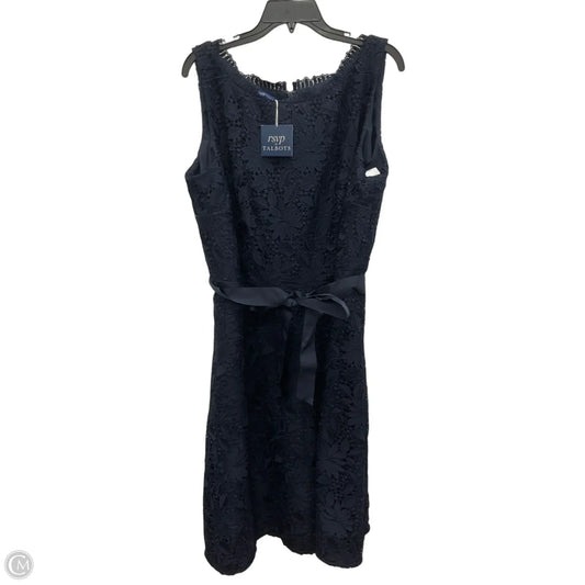 Dress Casual Midi By Talbots In Navy, Size: 16