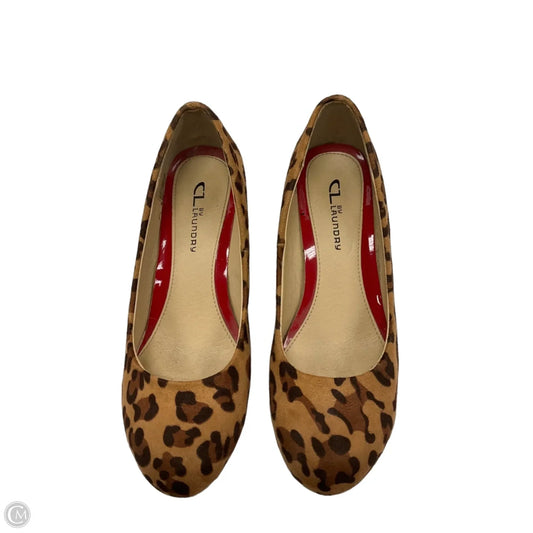 Shoes Heels Wedge By Cl By Chinese Laundry In Animal Print, Size: 8.5