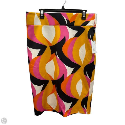 Skirt Midi By Eloquii In Multi-colored, Size: Xl