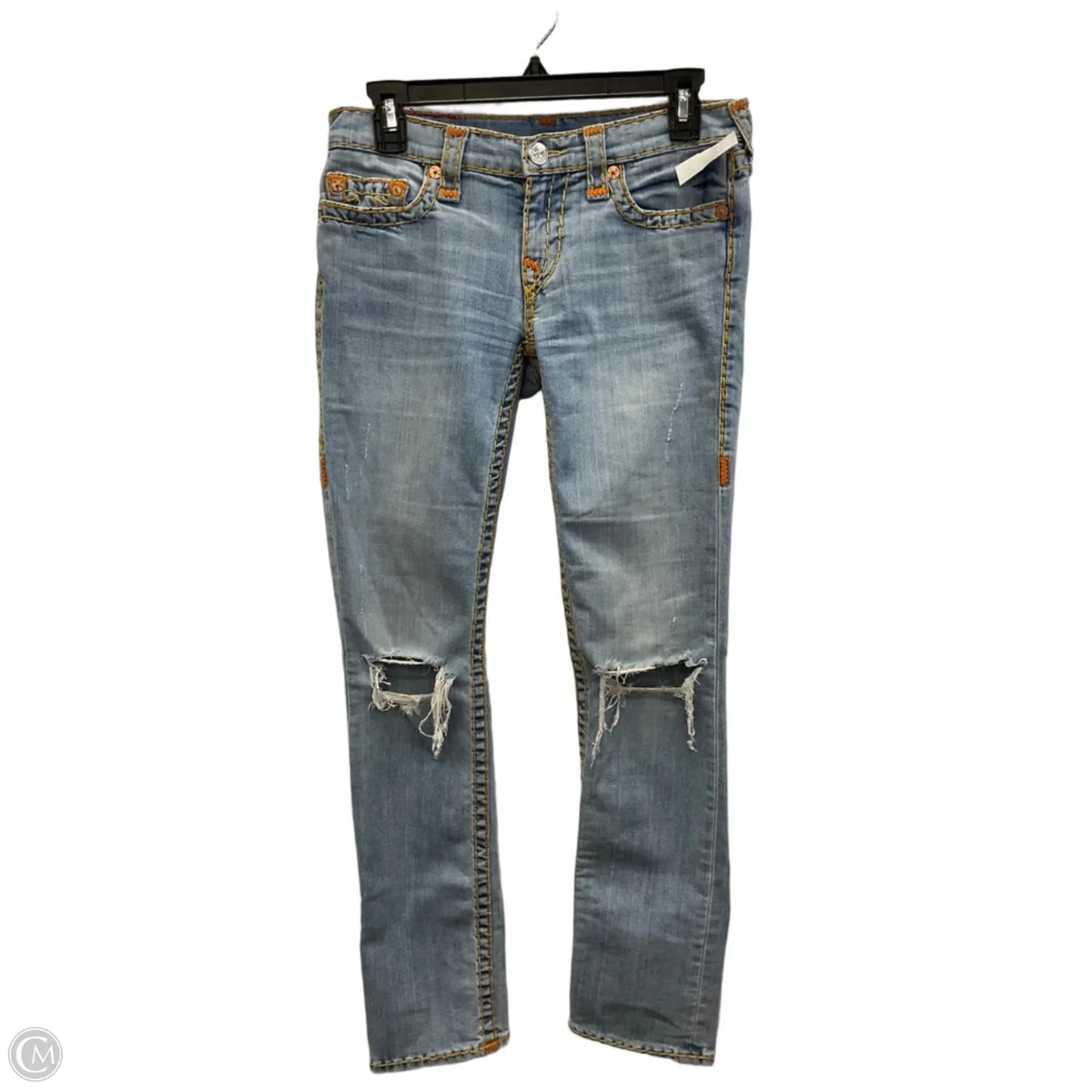 Jeans Straight By True Religion In Blue Denim, Size: 4