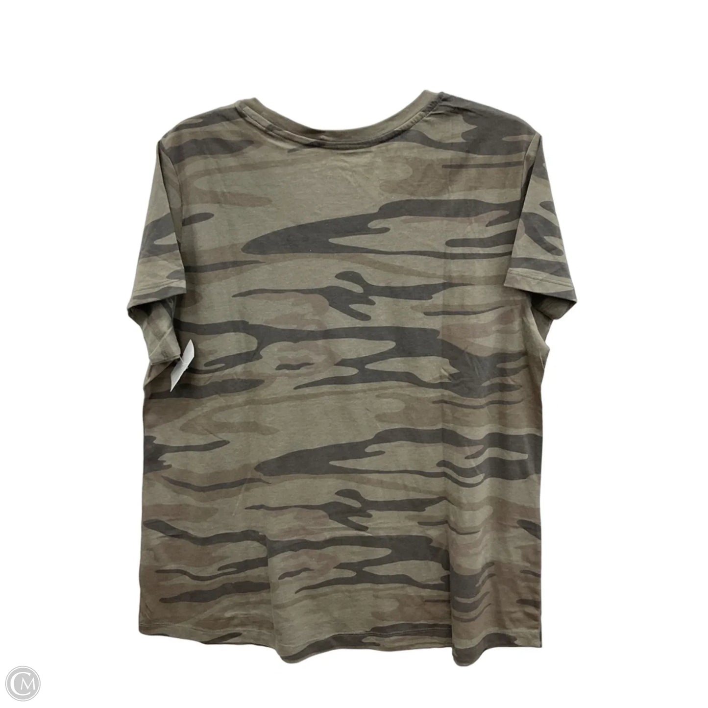 Top Short Sleeve Basic By Natural Reflections In Camouflage Print, Size: Xl