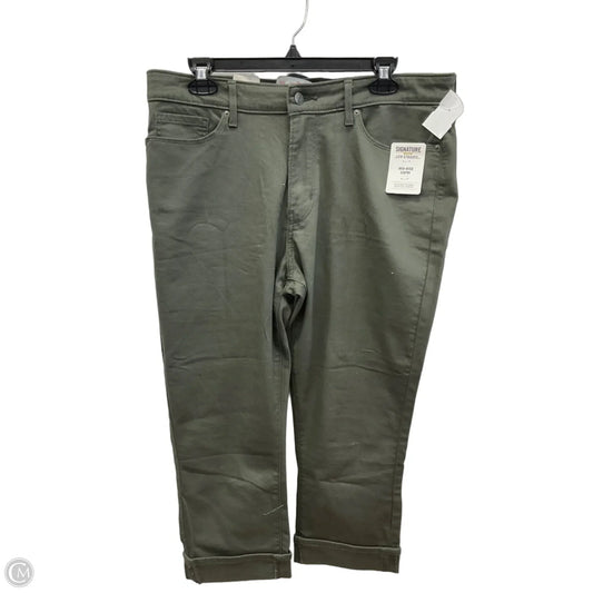 Capris By Levis Signature In Green, Size: 14
