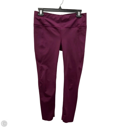 Athletic Leggings By Athleta In Maroon, Size: S