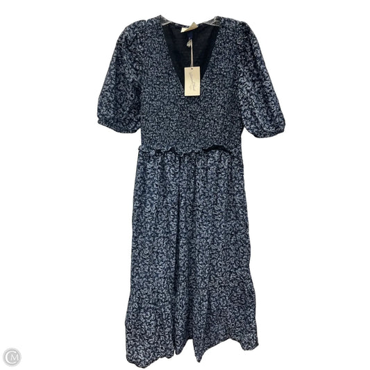 Dress Casual Midi By Universal Thread In Blue, Size: M