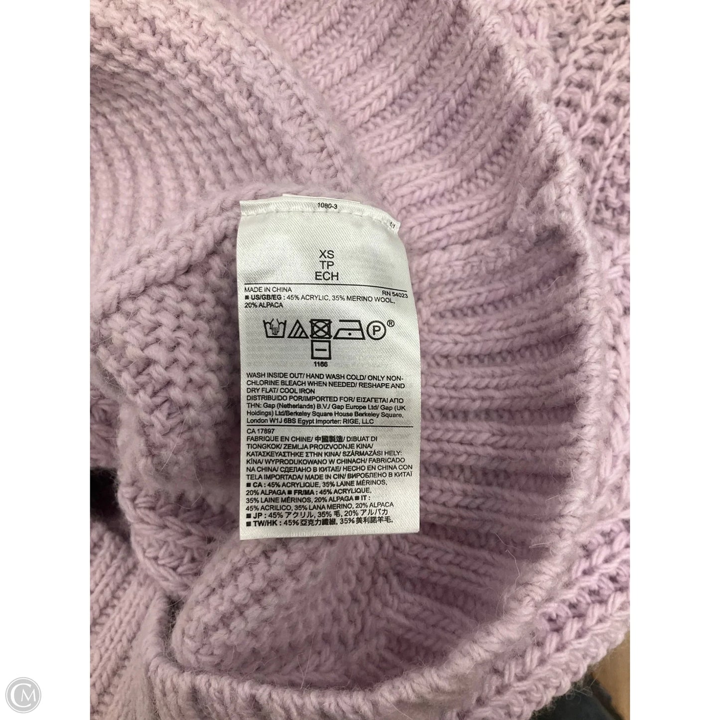 Sweater By Banana Republic In Purple, Size: Xs