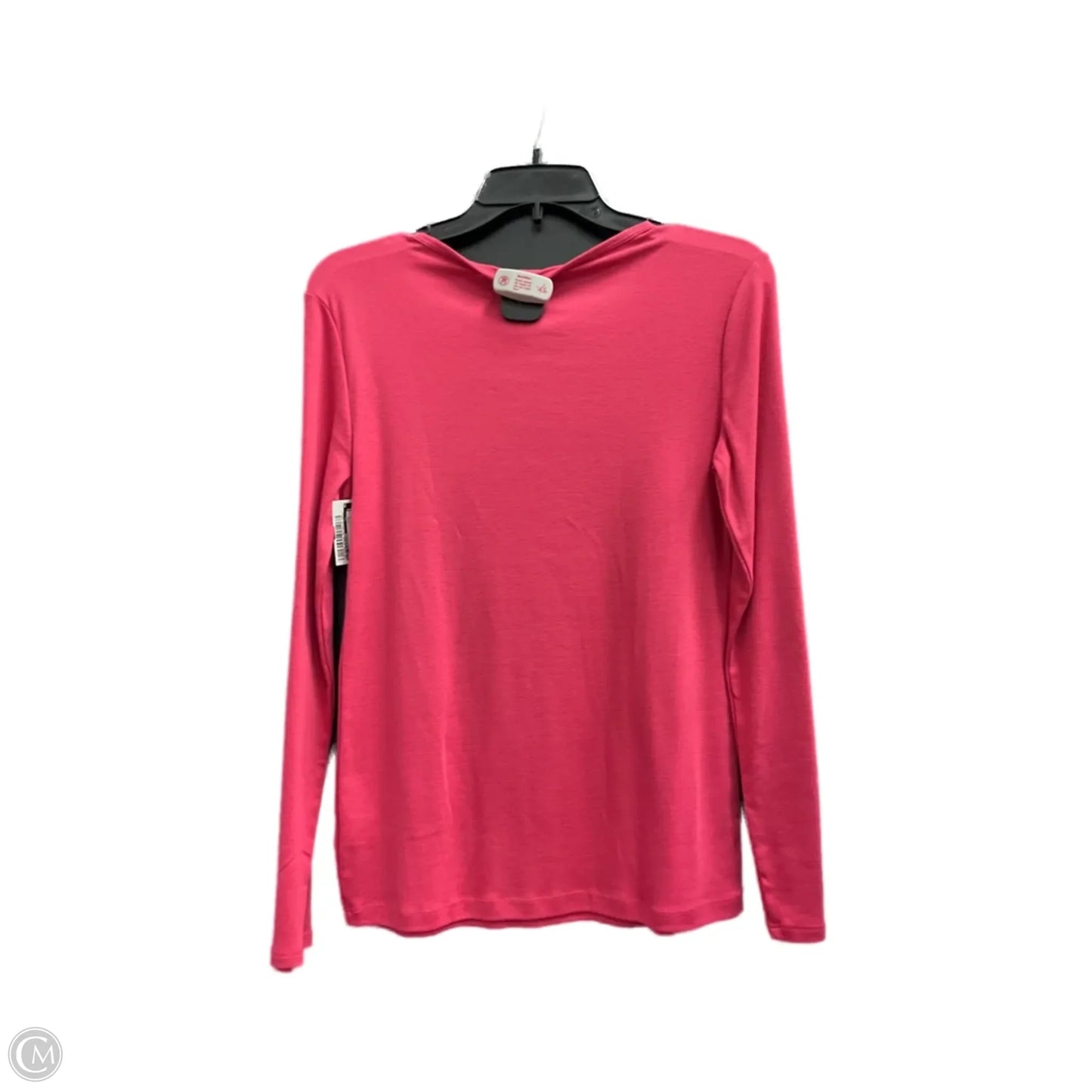 Top Long Sleeve By Liz Claiborne In Pink, Size: M