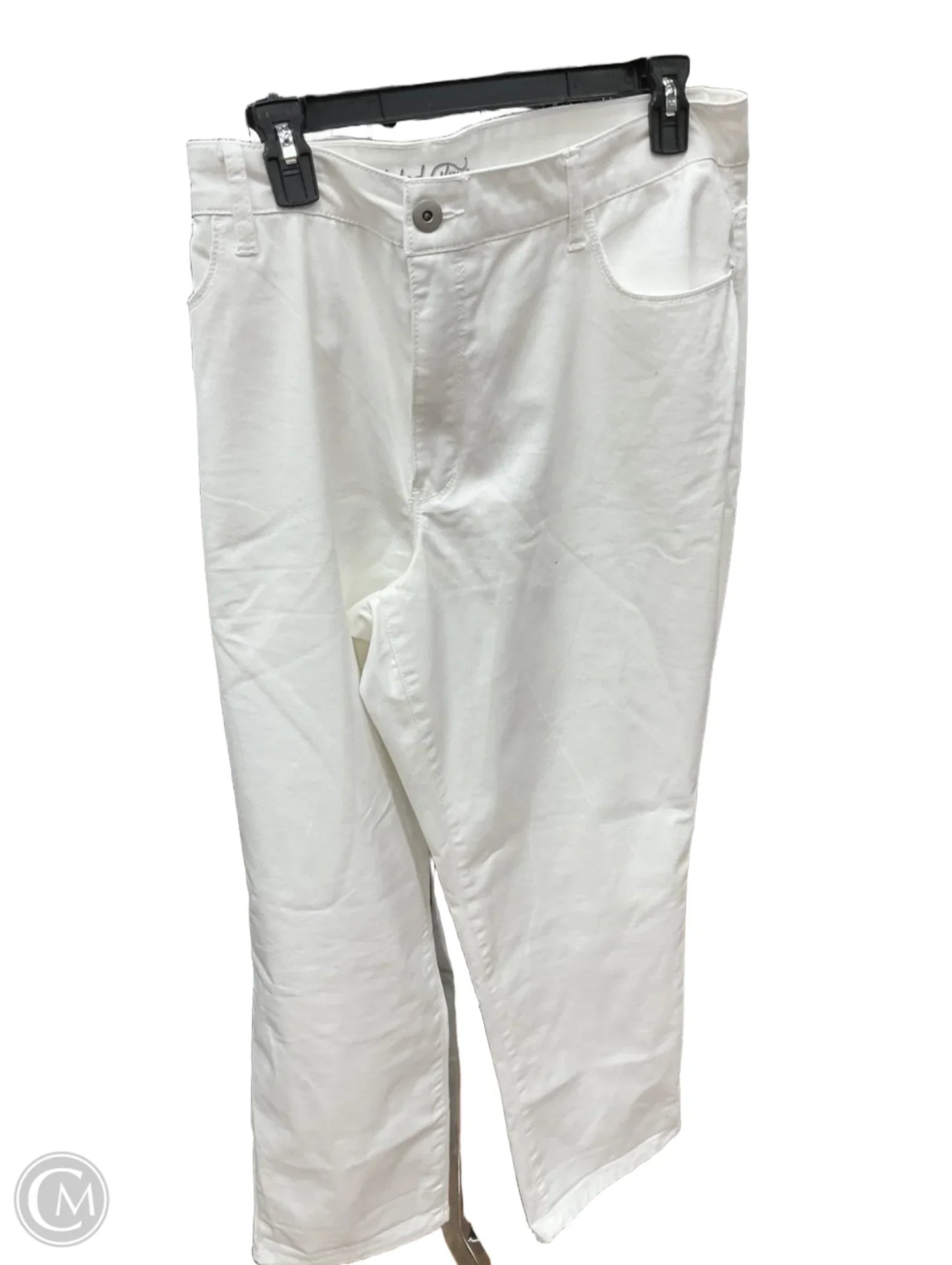 Capris By Faded Glory In White Denim, Size: 22