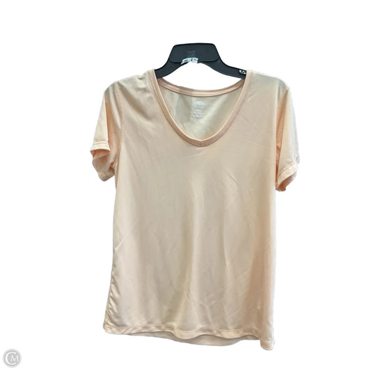 Athletic Top Short Sleeve By Athletic Works In Peach, Size: S