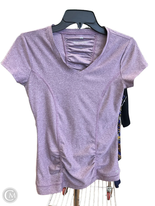 Athletic Top Short Sleeve By 90 Degrees By Reflex In Purple, Size: Xs