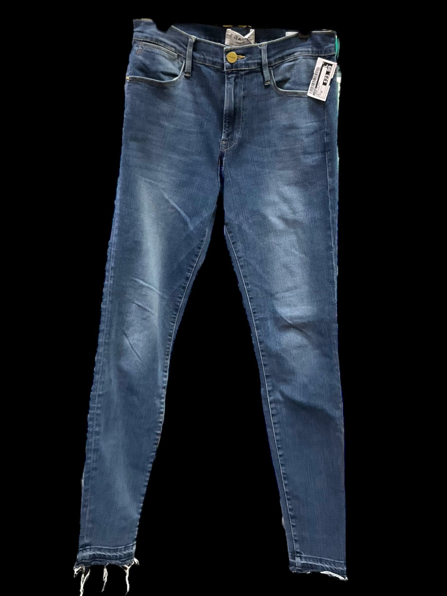 Jeans Skinny By Frame In Blue Denim, Size: Xs