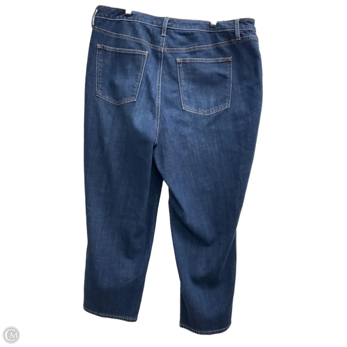 Jeans Straight By Talbots In Blue Denim, Size: 18