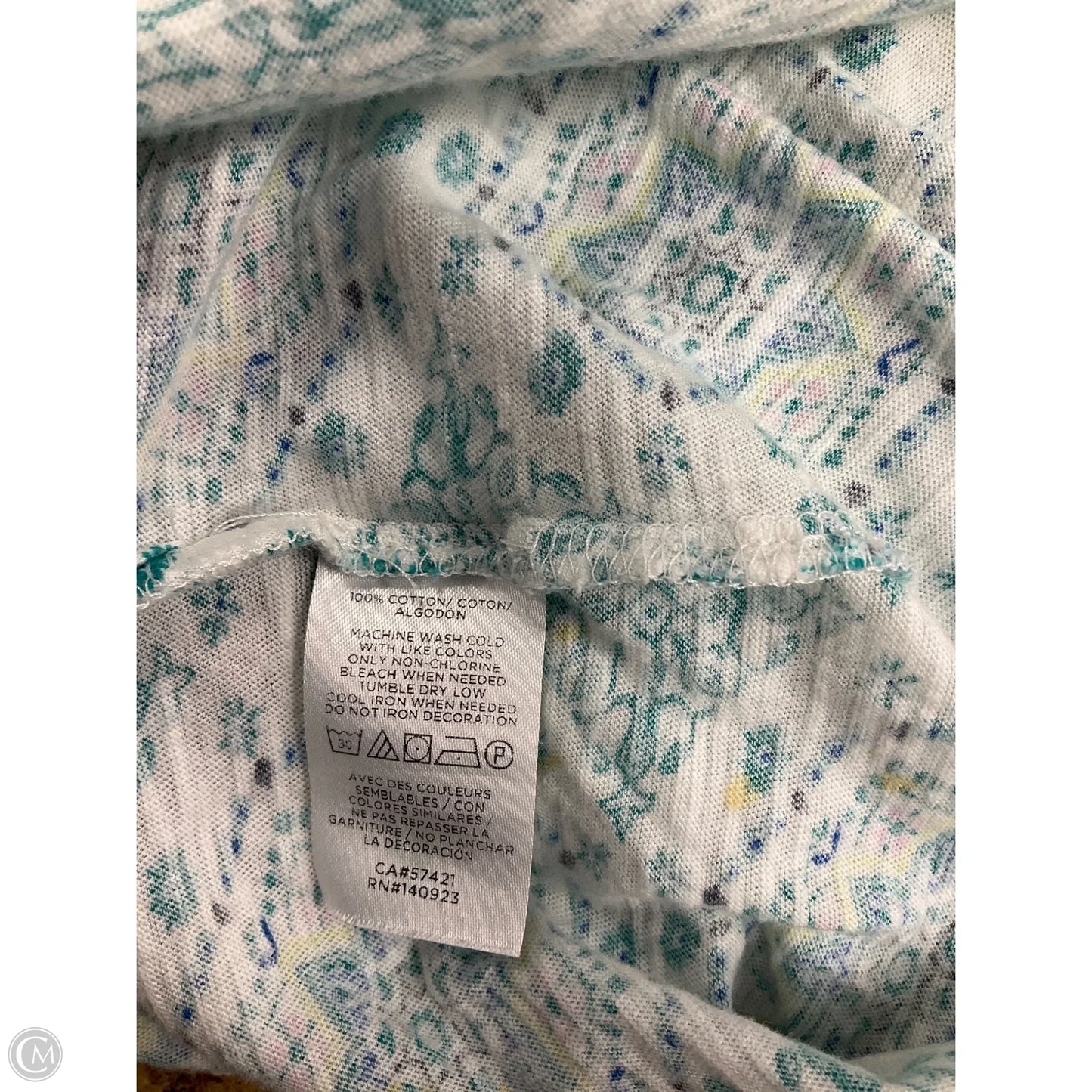 Top Short Sleeve By Loft In Floral Print, Size: S