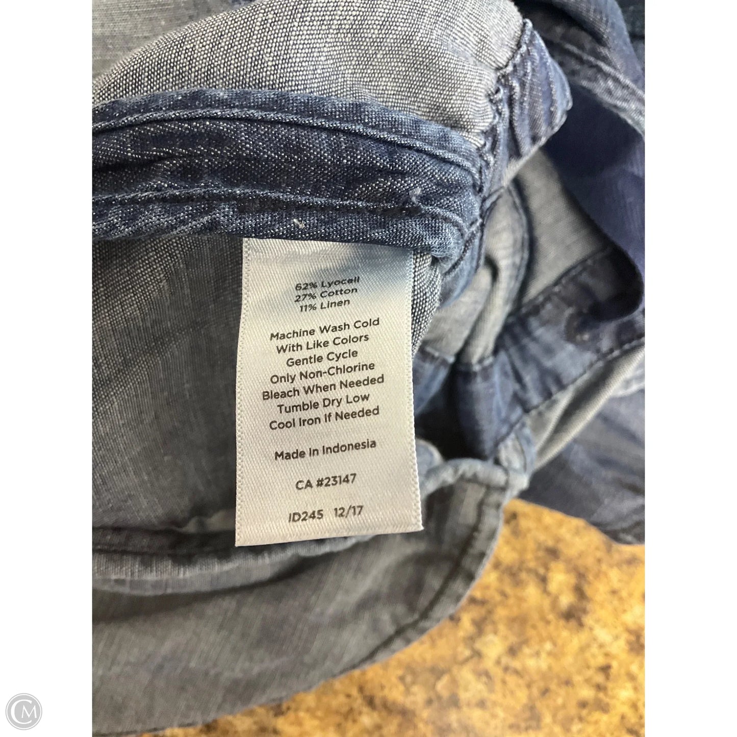 Vest Faux Fur & Sherpa By Talbots In Blue Denim, Size: M