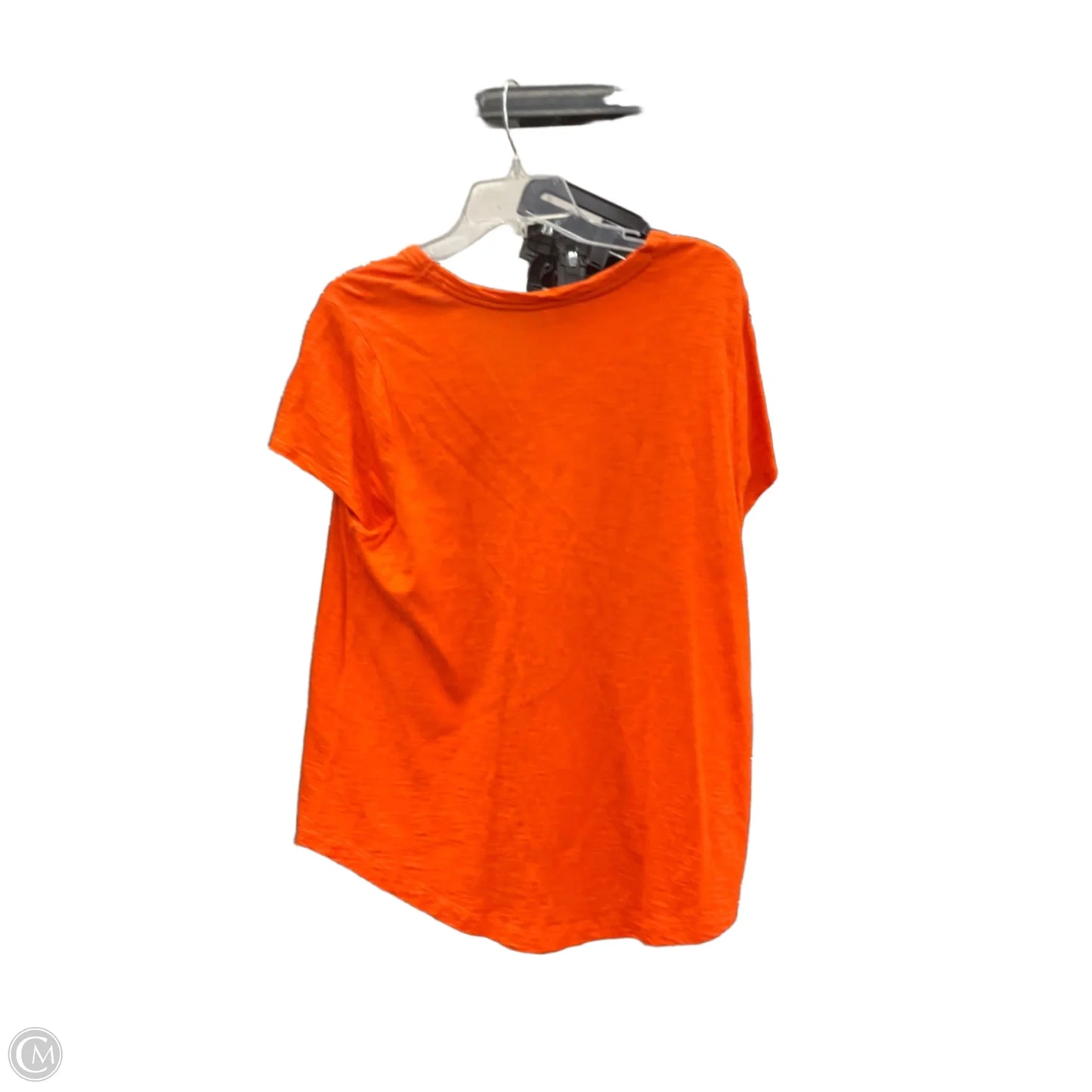 Top Short Sleeve Basic By Chicos In Orange, Size: L
