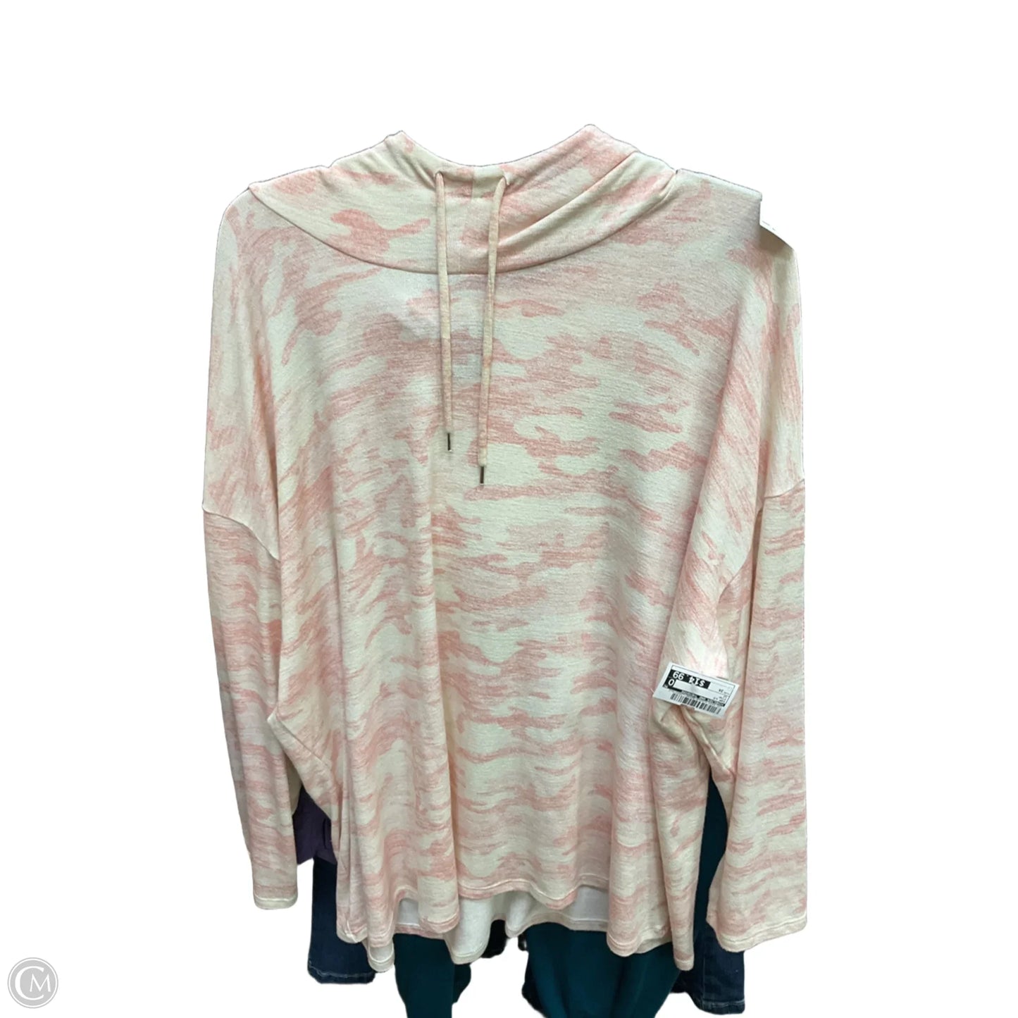 Top Long Sleeve By Chelsea And Theodore In Pink, Size: 3x