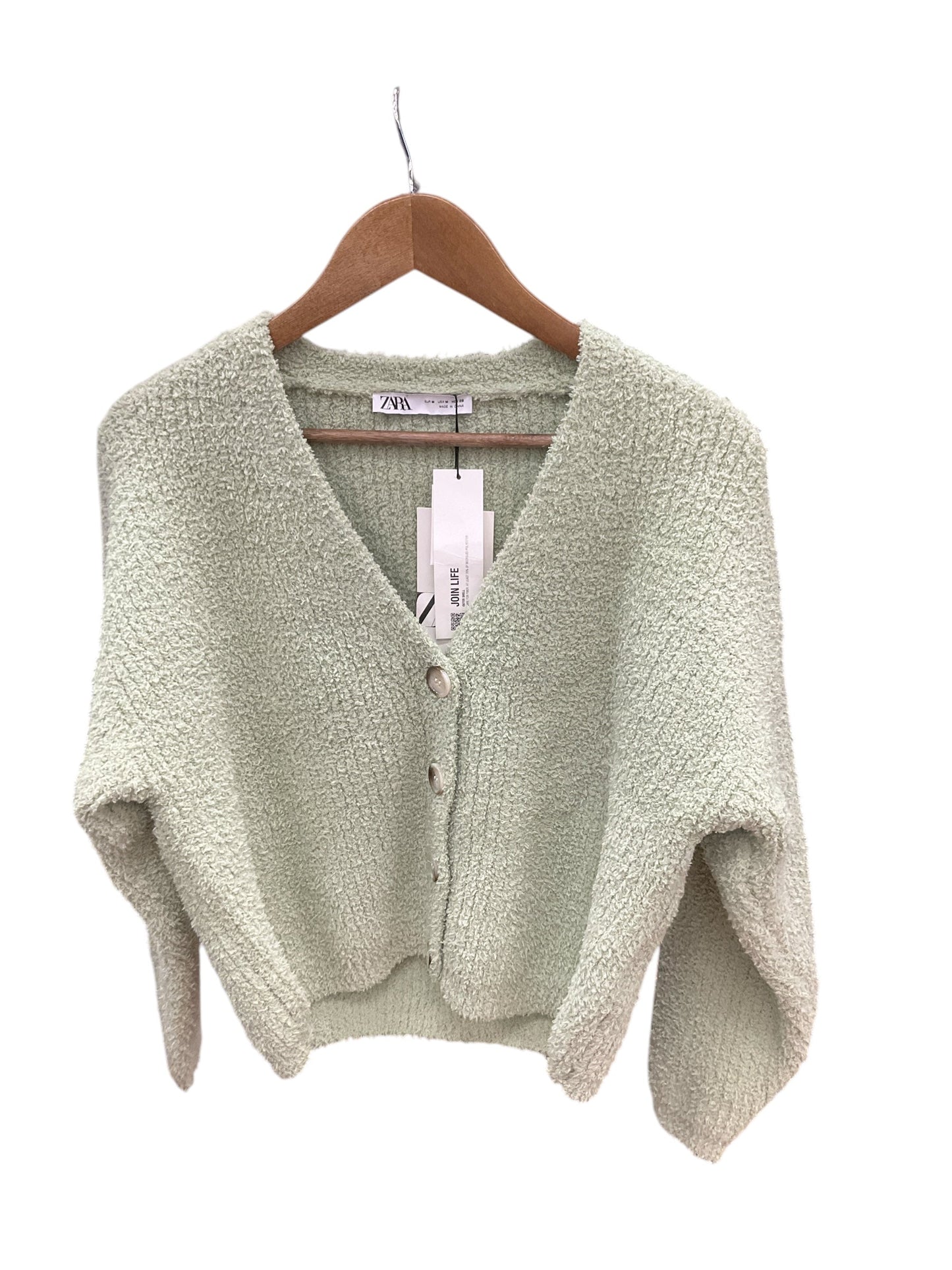 Cardigan By Zara In Green, Size: M