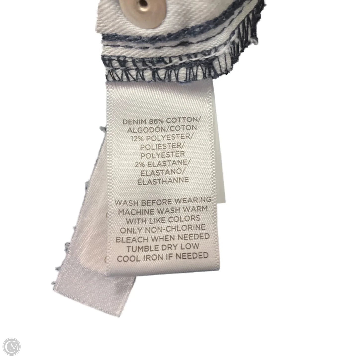 Jeans Skinny By Loft In Blue Denim, Size: 4