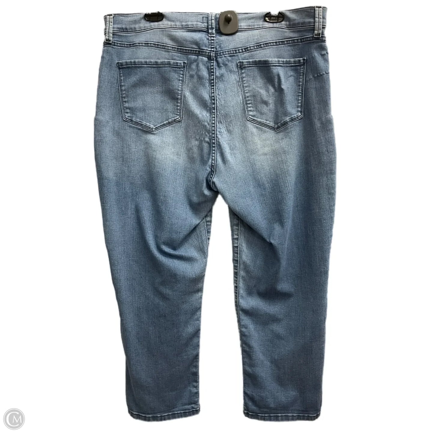 Jeans Straight By Not Your Daughters Jeans In Blue Denim, Size: 18