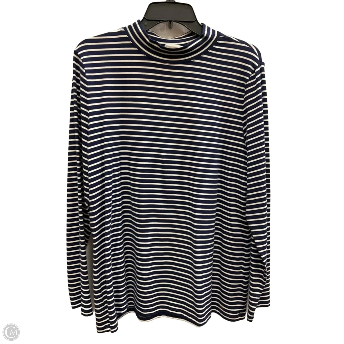 Top Long Sleeve By Tommy Hilfiger In Striped Pattern, Size: Xl