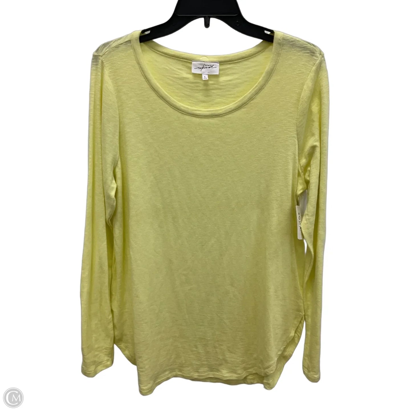 Top Long Sleeve By Soma In Zebra Print, Size: L