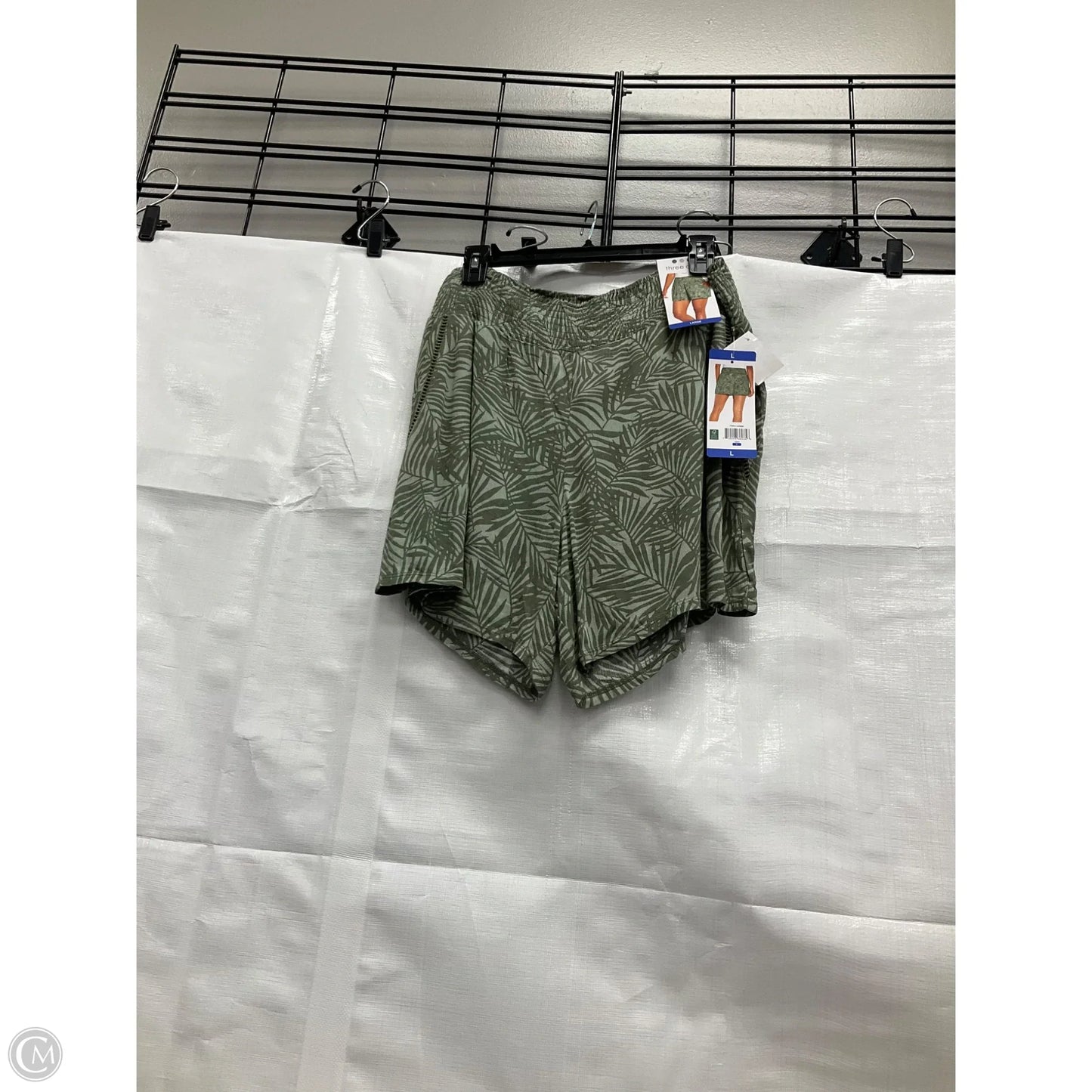 Shorts By Three Dots In Green, Size: L