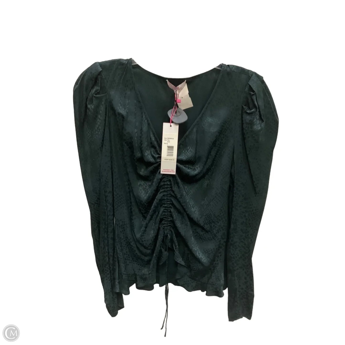Top Long Sleeve By Parker In Green, Size: M