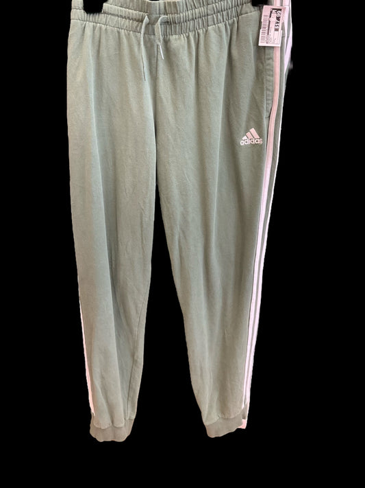 Athletic Pants By Adidas In Green, Size: L