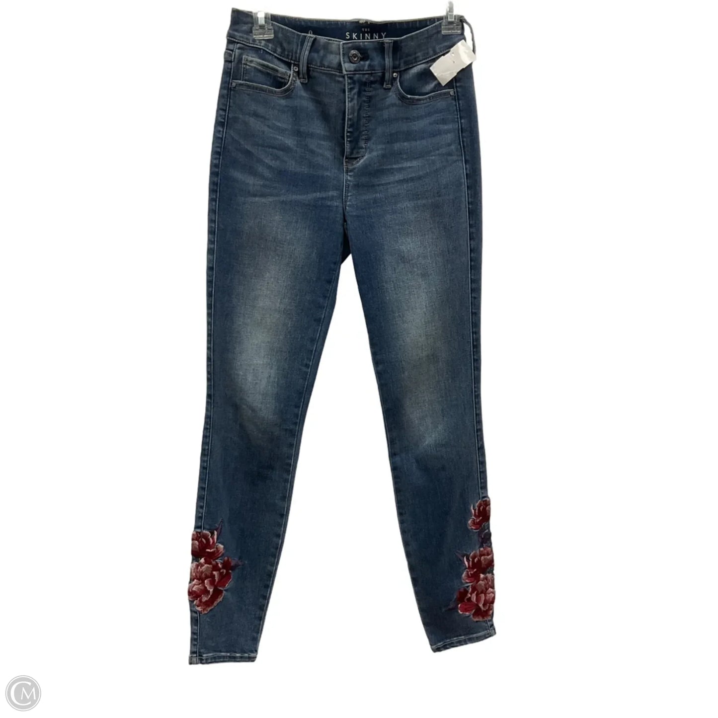 Jeans Skinny By White House Black Market In Blue Denim, Size: 0