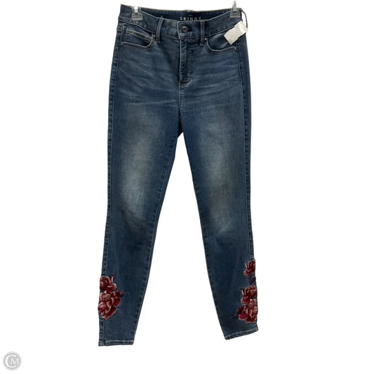 Jeans Skinny By White House Black Market In Blue Denim, Size: 0