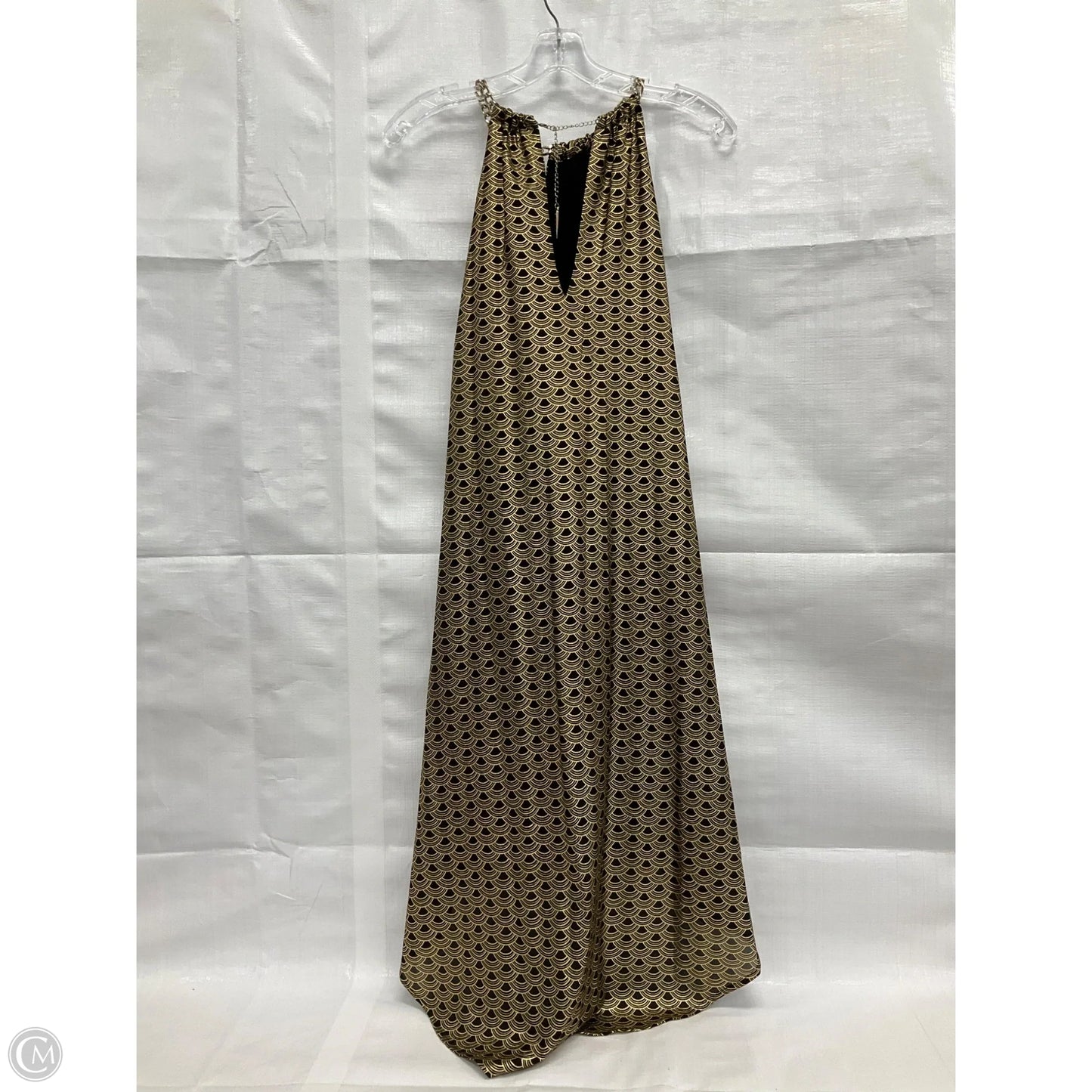 Dress Casual Maxi By Michael By Michael Kors In Gold, Size: S