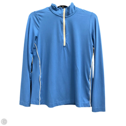 Athletic Top Long Sleeve Collar By J. Jill In Blue, Size: Xs