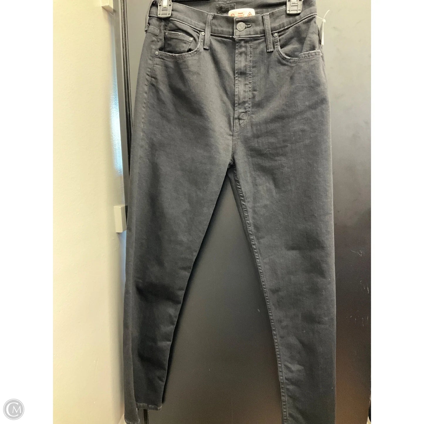 Jeans Skinny By Mother Jeans In Black Denim, Size: 4