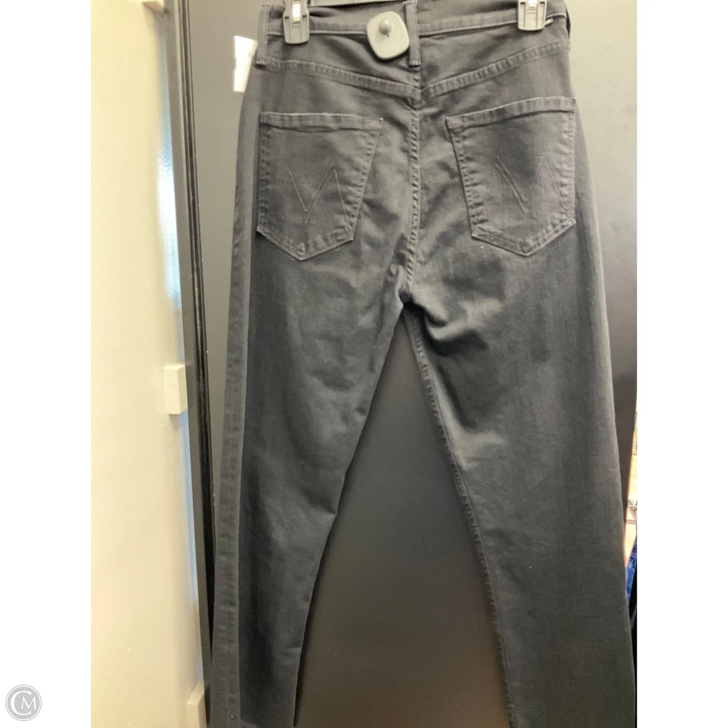 Jeans Skinny By Mother Jeans In Black Denim, Size: 4