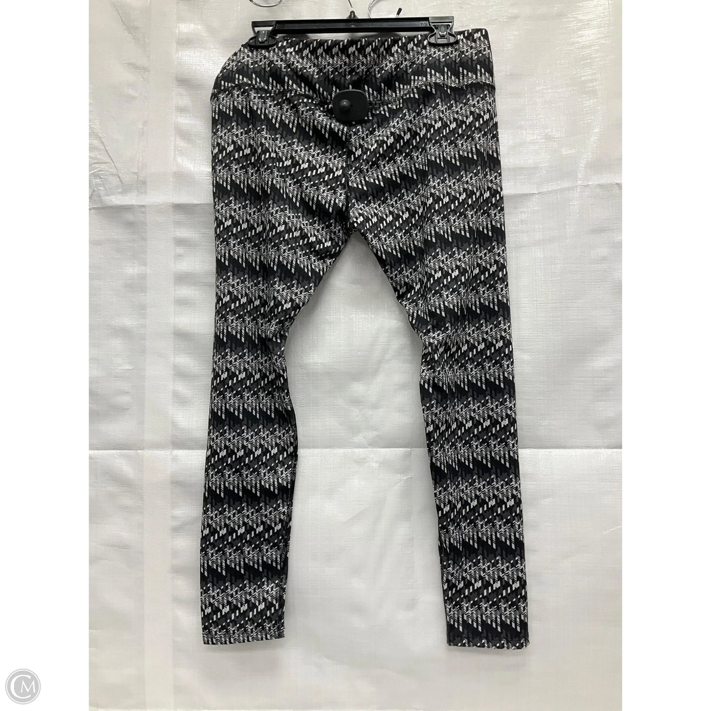 Athletic Leggings Capris By Mta Pro In Black & Blue, Size: Xl